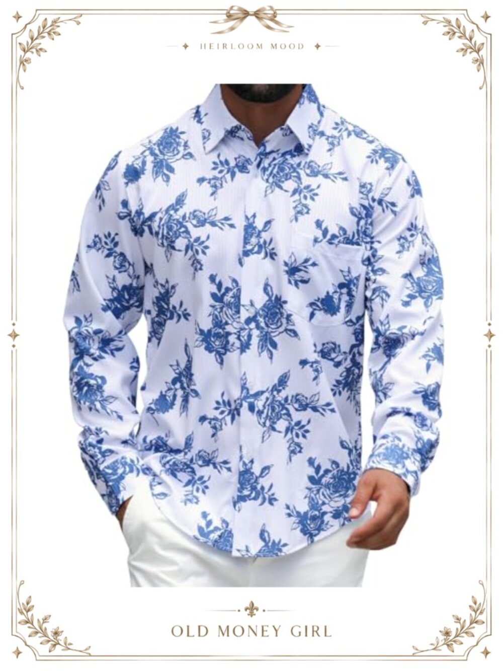 Mens Long Sleeve Button Up Dress Shirt Polyester Elastane Regular Fit